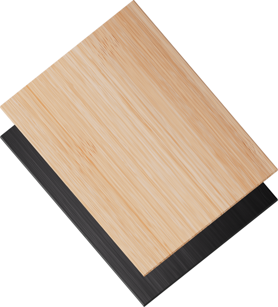 Color sample wood