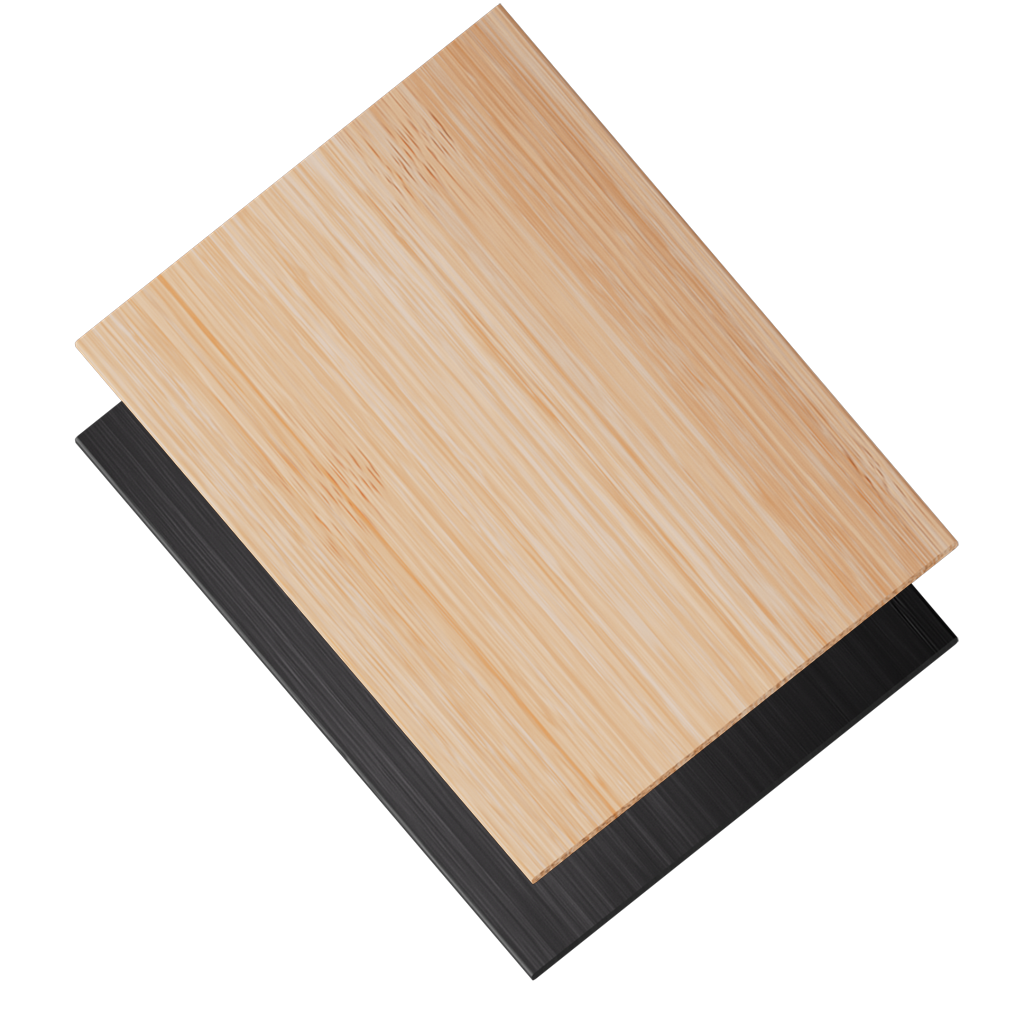 Color sample wood